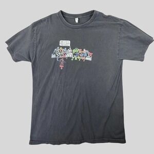 Marvel Superhero Jesus Graphic T Shirt Mens L Black Vintage Style Y2K Tee